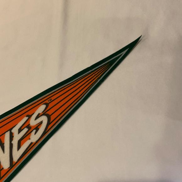 Vintage Wincraft University of Miami UMiami Hurricanes Logo 30" Pennant Flag - Picture 5 of 14